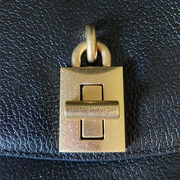 Love Too Large Shoulder Bag | Black with Gold Hardware | Rebecca Minkoff - Picture 8 of 8